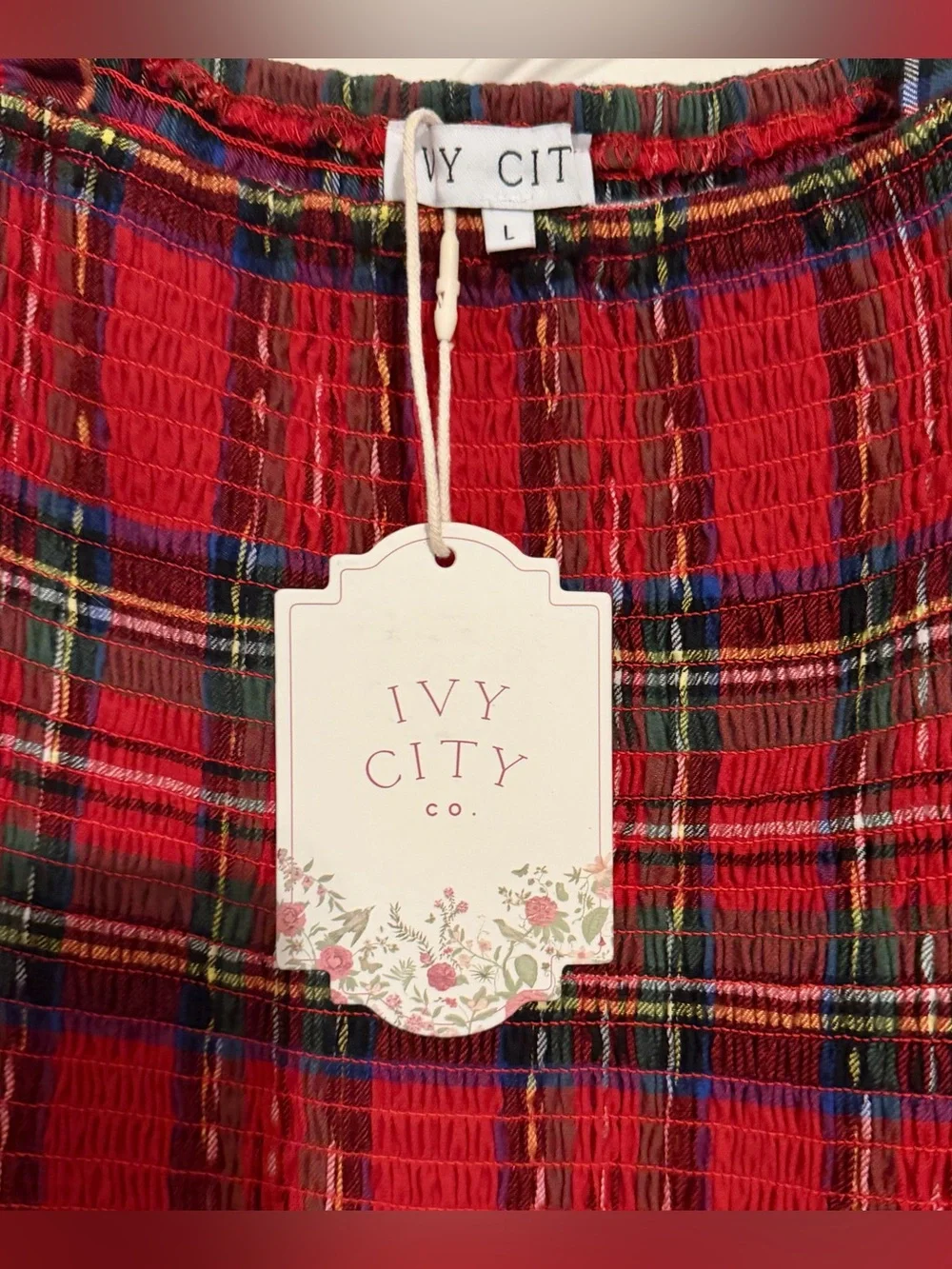 Ivy City Co Family Matching Red & Green Plaid Women’s, Men’s & Baby Outfit